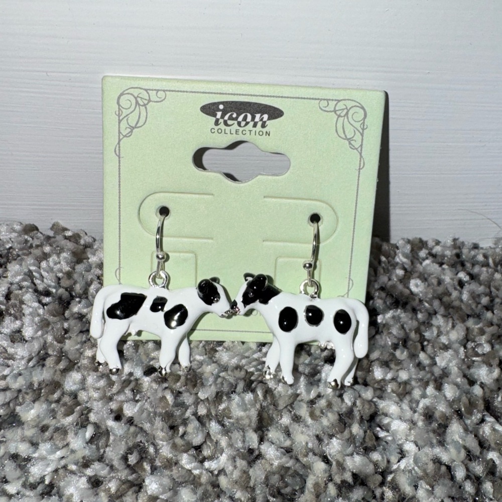Icon Collection 3D Cow Earrings